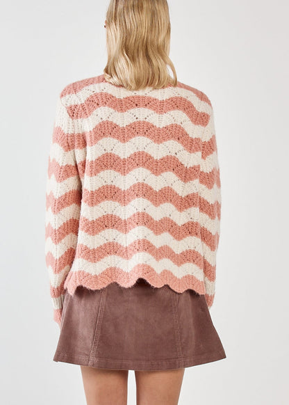 Nikkita Stripe Knit Pink