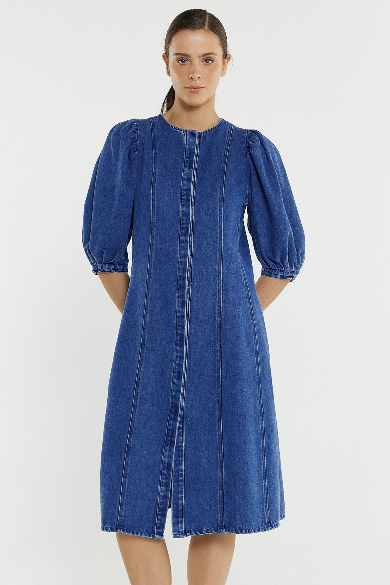 Elijah Midi Denim Dress by SASS