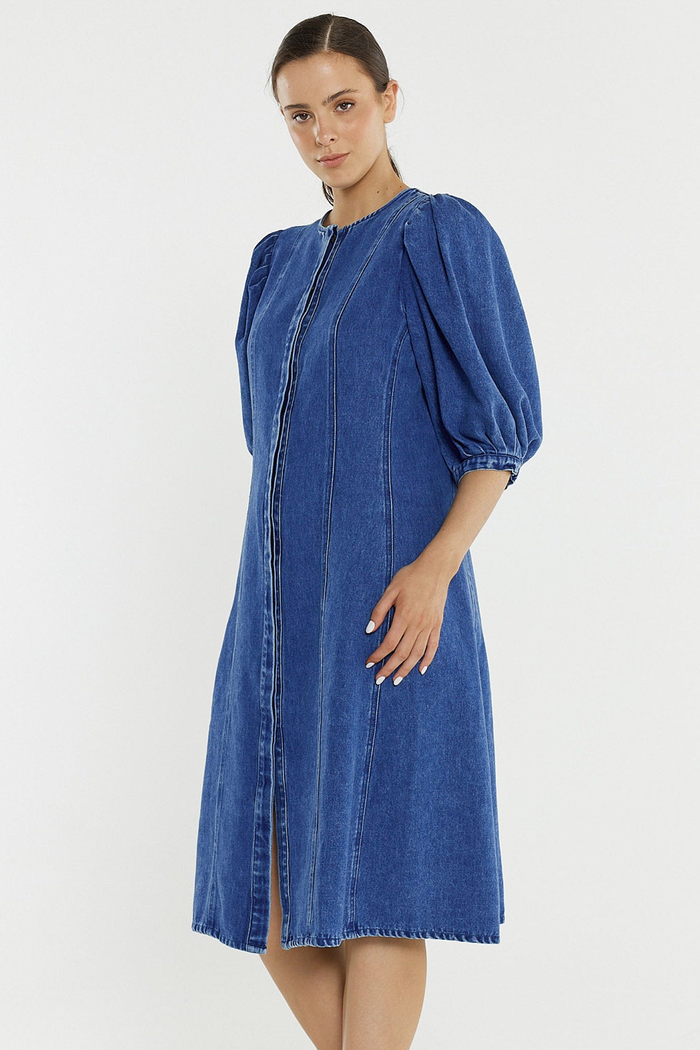 Elijah Midi Denim Dress by SASS