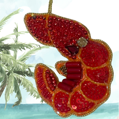 Prawn Ornament Island Time Christmas Loloma Living Tamborine Mountain