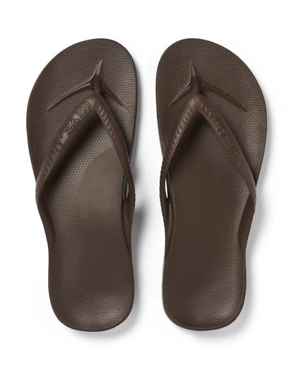 Archies Arch Support Thongs: Chocolate
