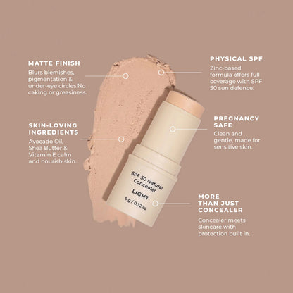 SPF 50 Natural Concealer LIGHT by Avocado Zinc