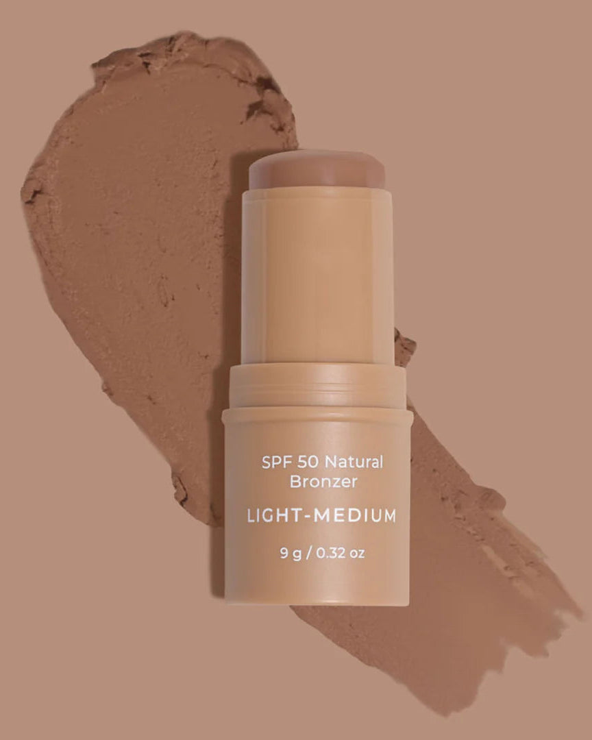 SPF 50 Natural Bronzer Stick LIGHT/MEDIUM by Avocado Zinc