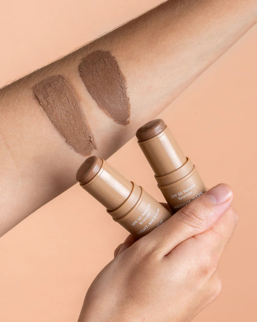 SPF 50 Natural Bronzer Stick LIGHT/MEDIUM by Avocado Zinc