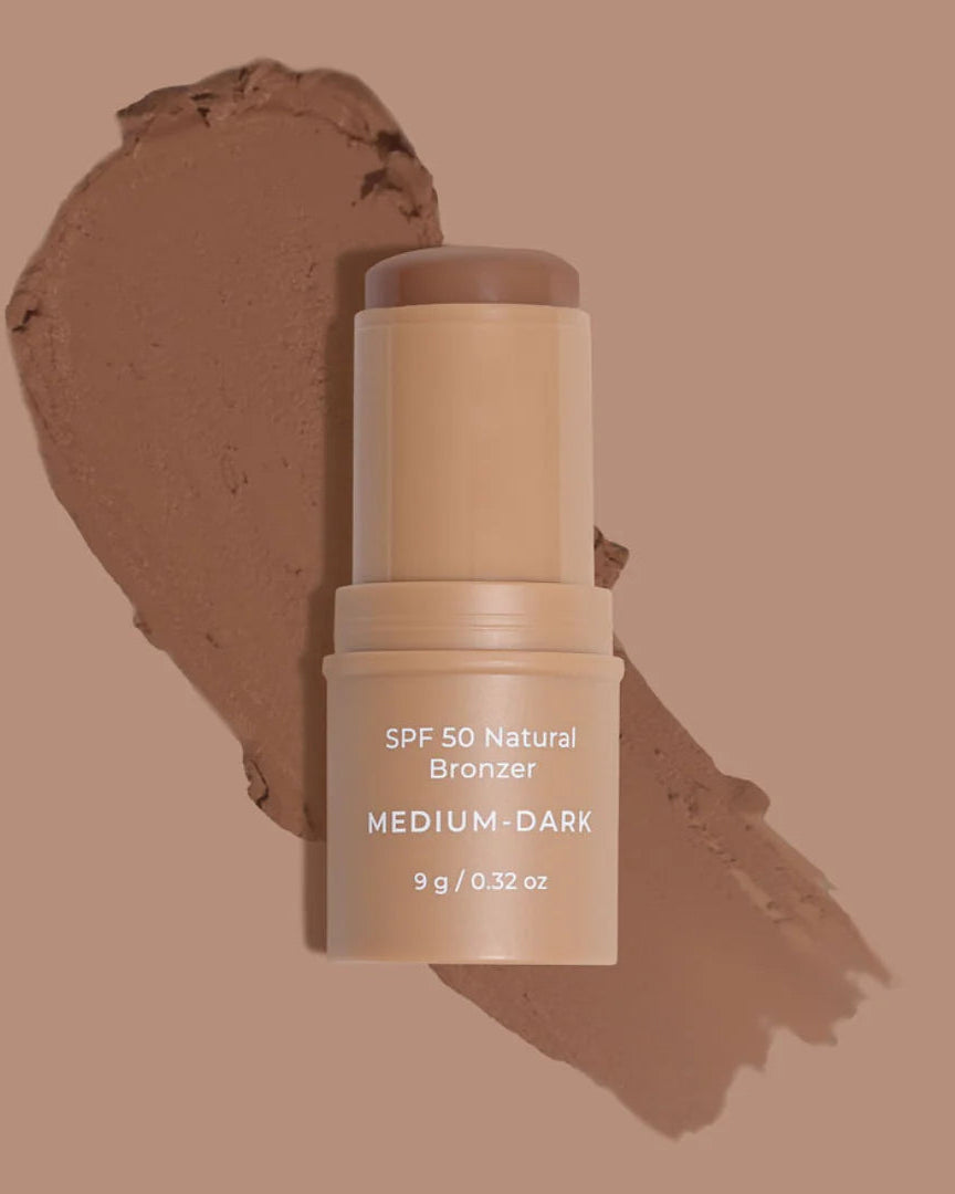 SPF 50 Natural Bronzer Stick MEDIUM/DARK by Avocado Zinc