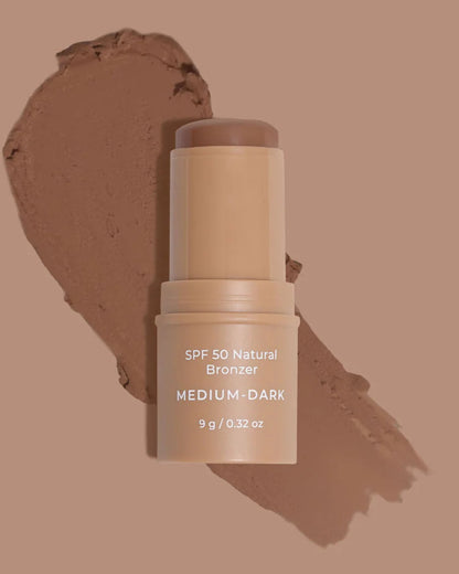 SPF 50 Natural Bronzer Stick MEDIUM/DARK by Avocado Zinc