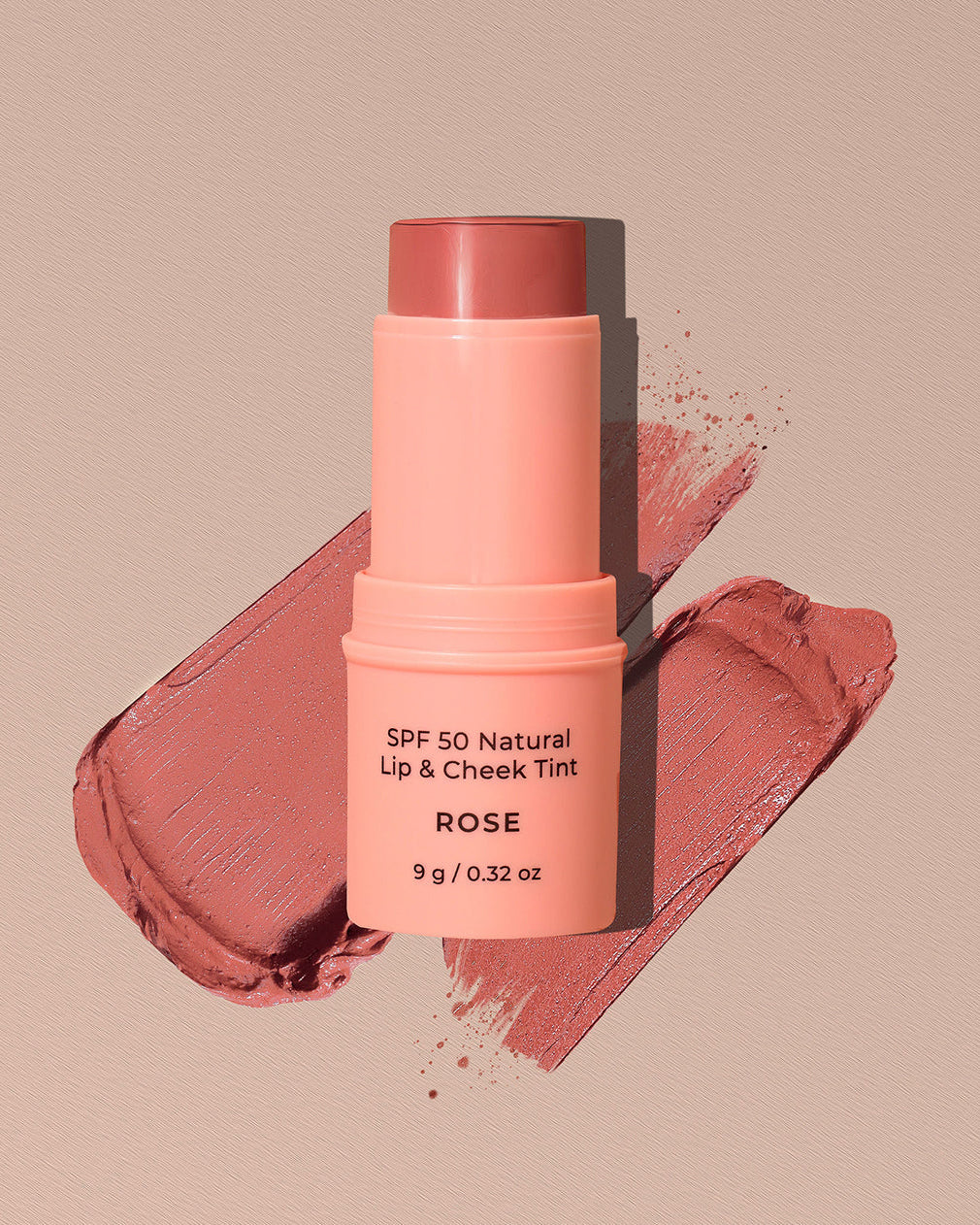 SPF 50 Natural Lip & Check Tint Stick ROSE by Avocado Zinc