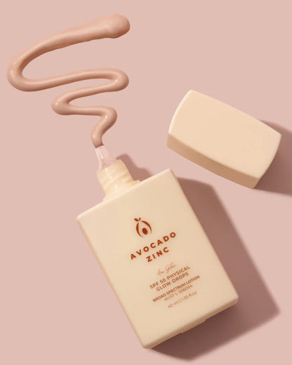 SPF 50 Natural Physical Glow Drops by Avocado Zinc