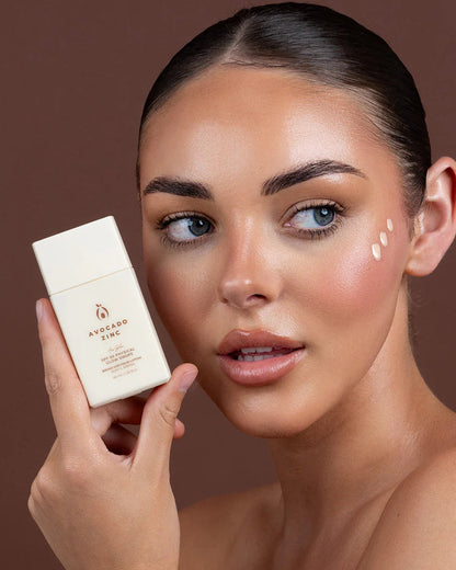 SPF 50 Natural Physical Glow Drops by Avocado Zinc