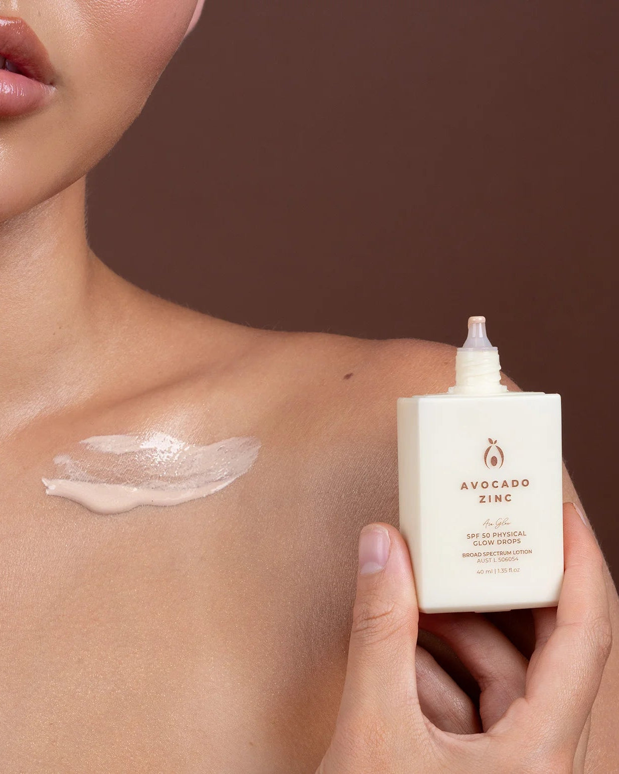 SPF 50 Natural Physical Glow Drops by Avocado Zinc