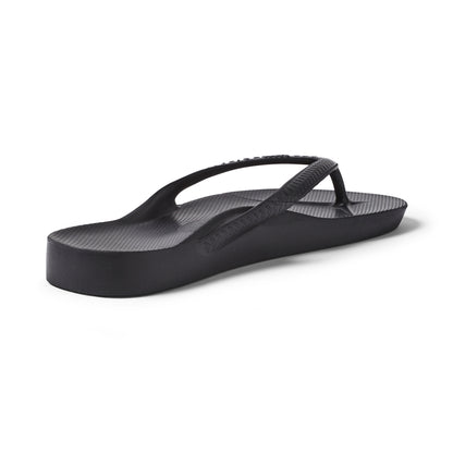 Archies Arch Support Thongs: Black