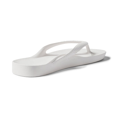Archies Arch Support Thongs: White