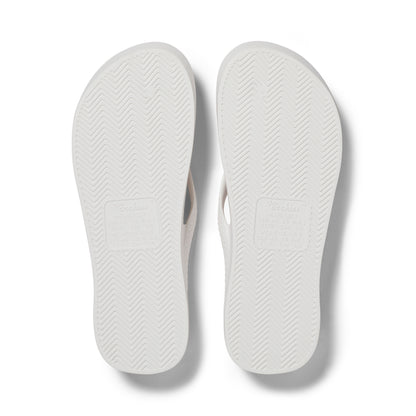 Archies Arch Support Thongs: White
