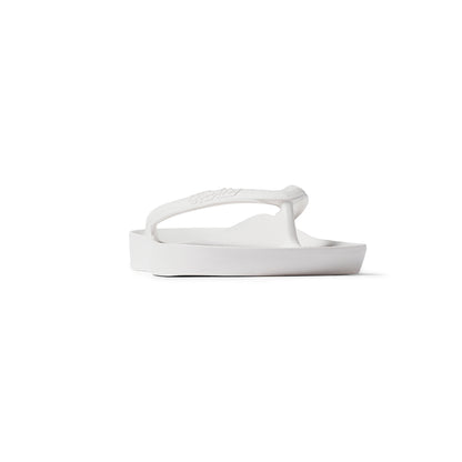 Archies Arch Support Thongs: White