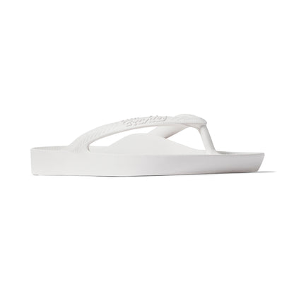 Archies Arch Support Thongs: White