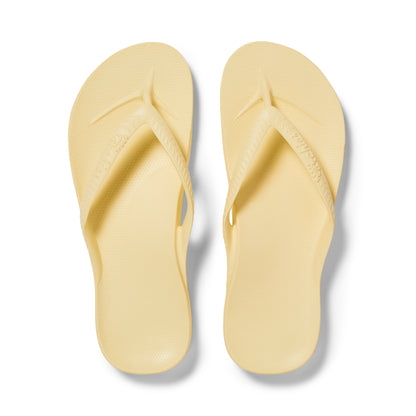 Archies Arch Support Thongs: Lemon