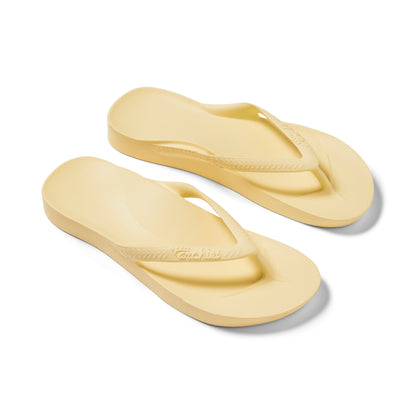 Archies Arch Support Thongs: Lemon