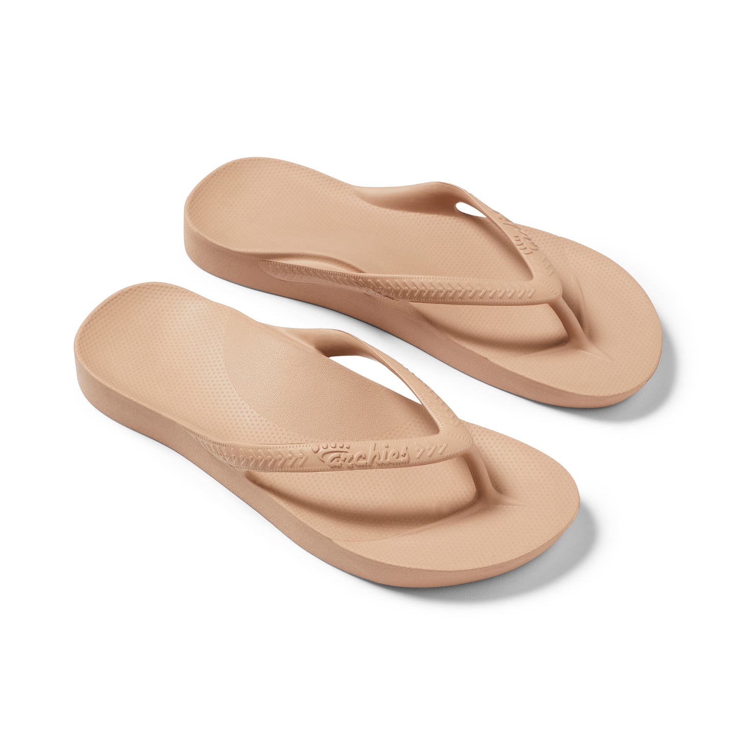 Archies Arch Support Thongs: Tan