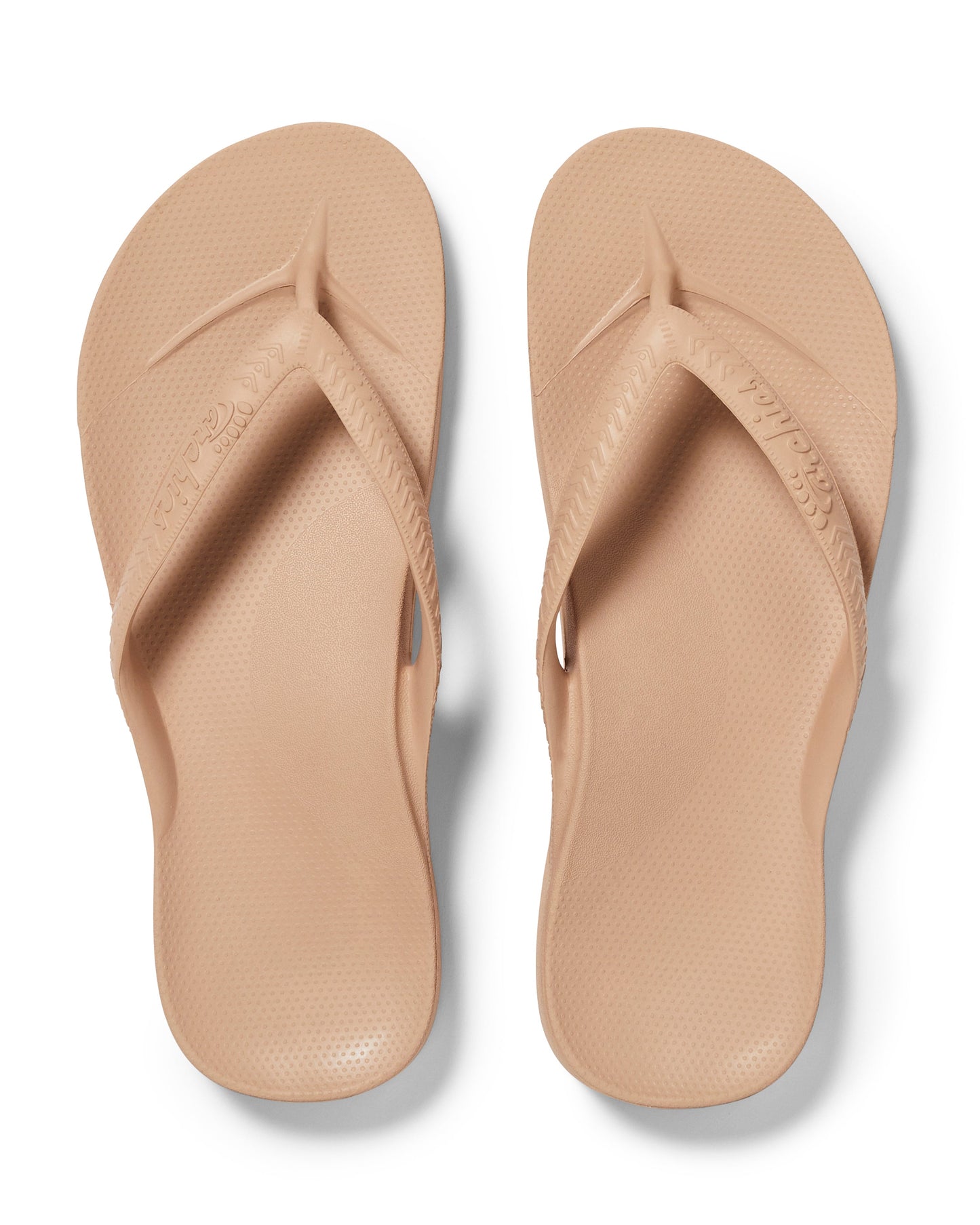 Archies Arch Support Thongs: Tan