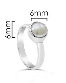 Noa Freshwater Pearl Ring Sterling Silver