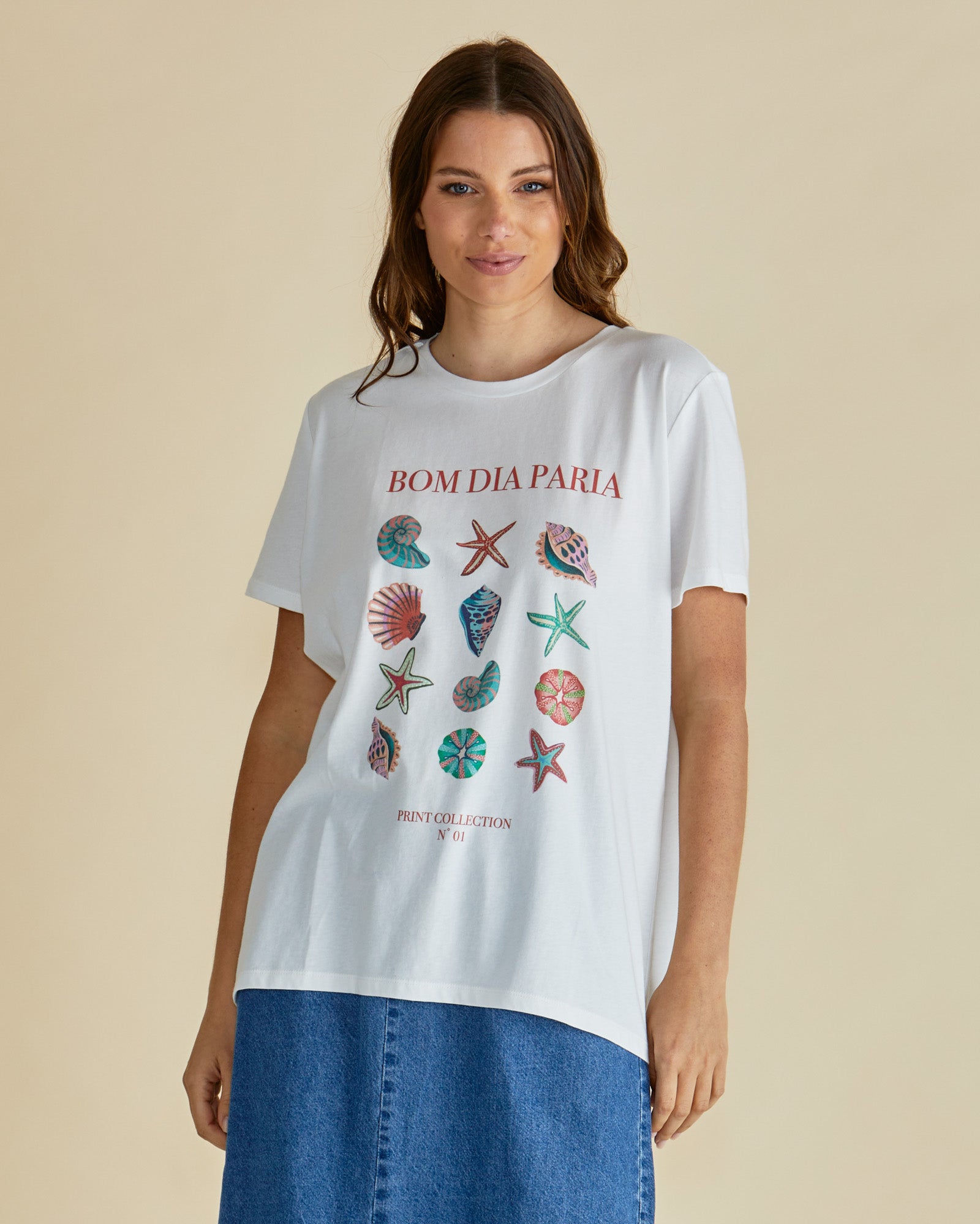 Seashell Tee by Betty Basics available at Loloma Living Tamborine Mountain.