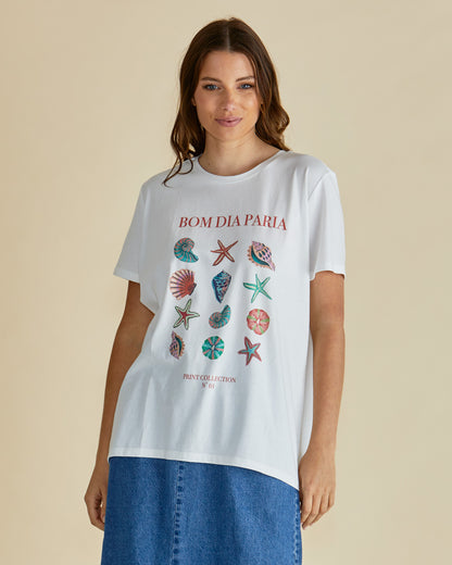 Seashell Tee by Betty Basics available at Loloma Living Tamborine Mountain.