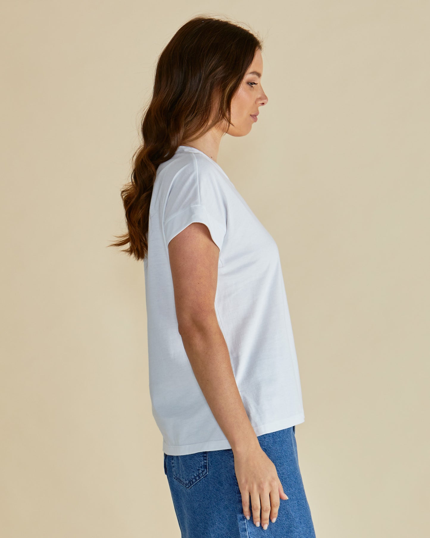 Tracy V-Neck Tshirt White