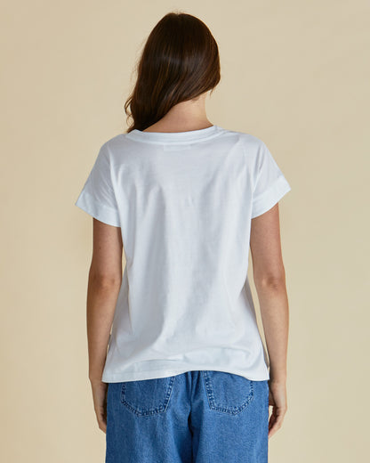 Tracy V-Neck Tshirt White