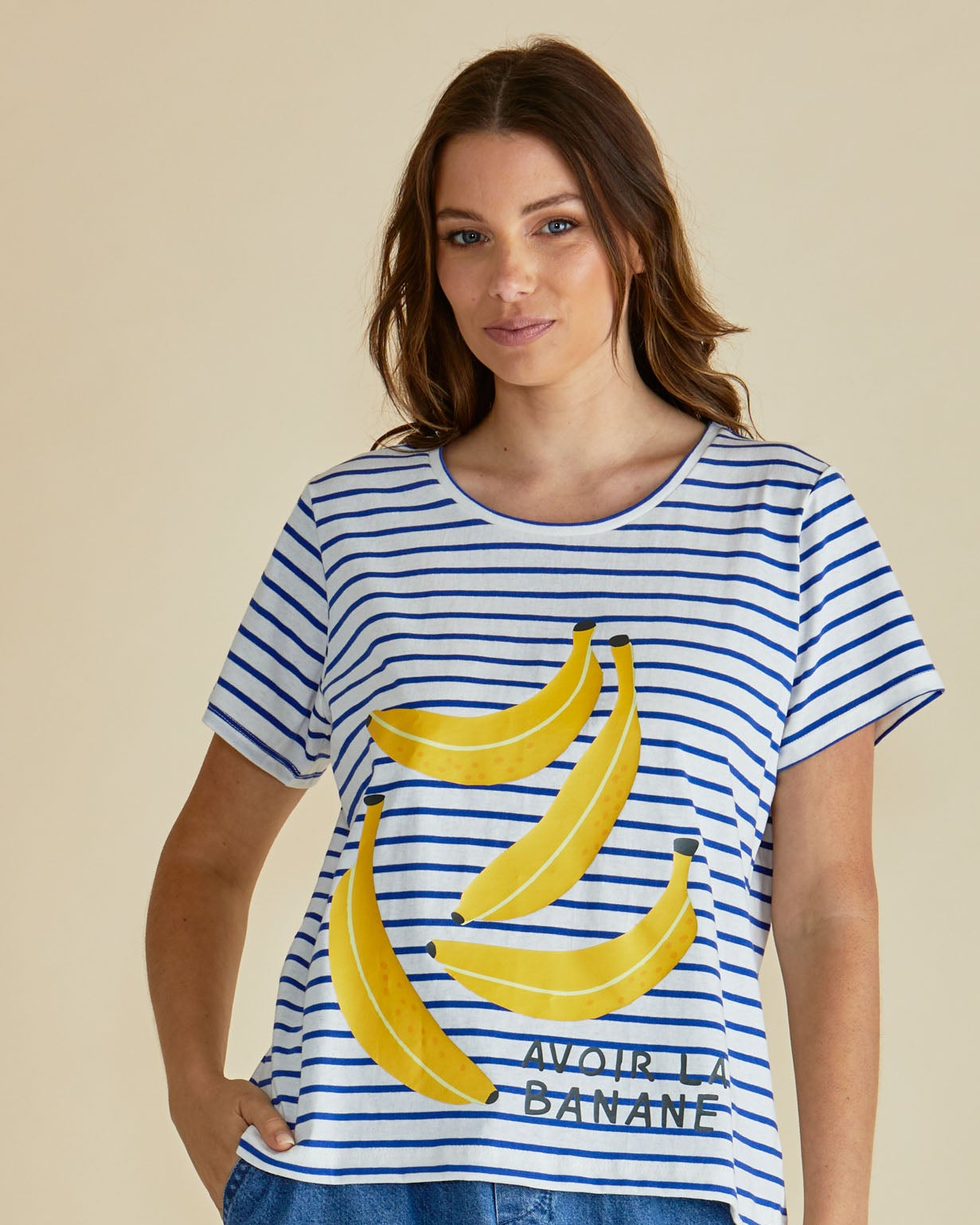 Banana Tshirt by Betty Basics stockist Loloma Living Tamborine Mountain 