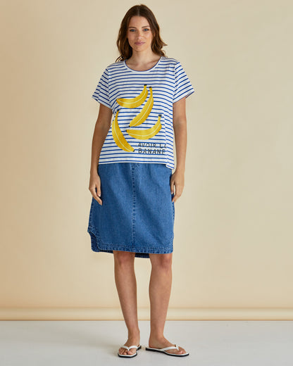 Banana Tshirt by Betty Basics stockist Loloma Living Tamborine Mountain clothing and shoe shop