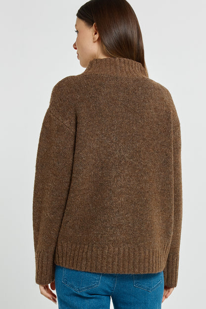 Lola Knit Jumper in Chocolate