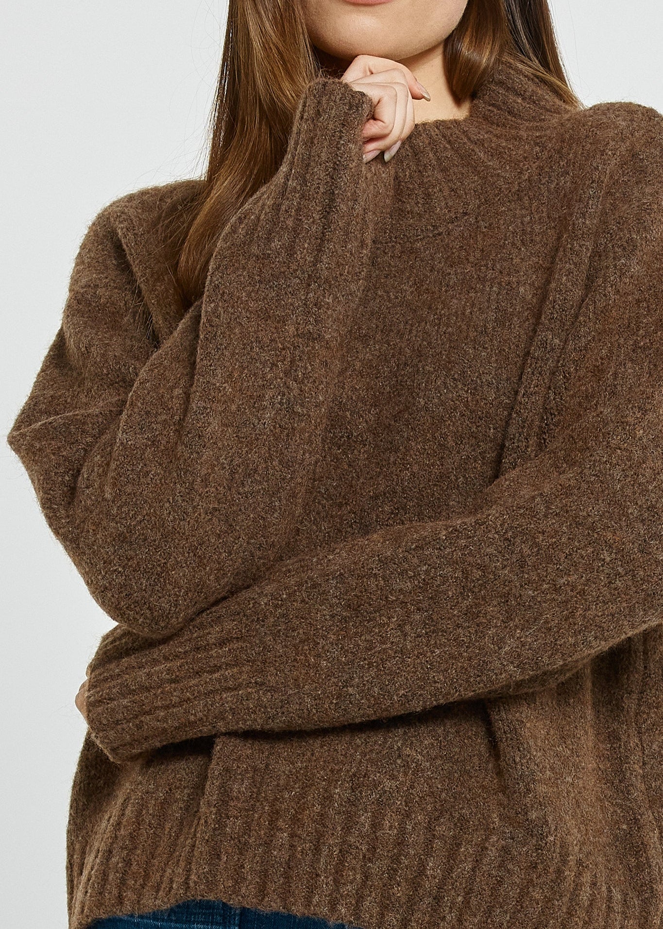 Lola Knit Jumper in Chocolate