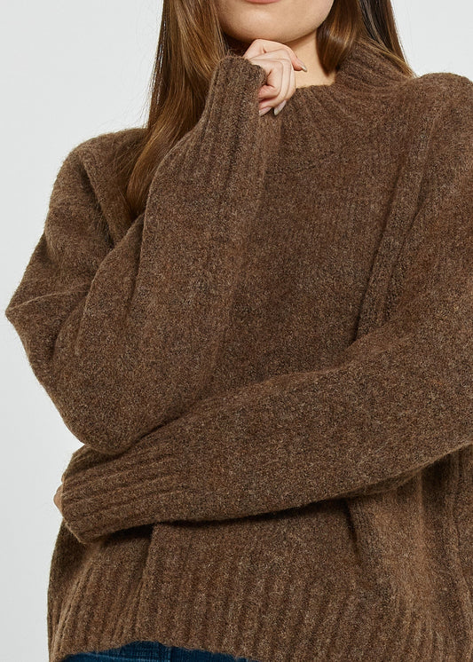 Lola Knit Jumper in Chocolate