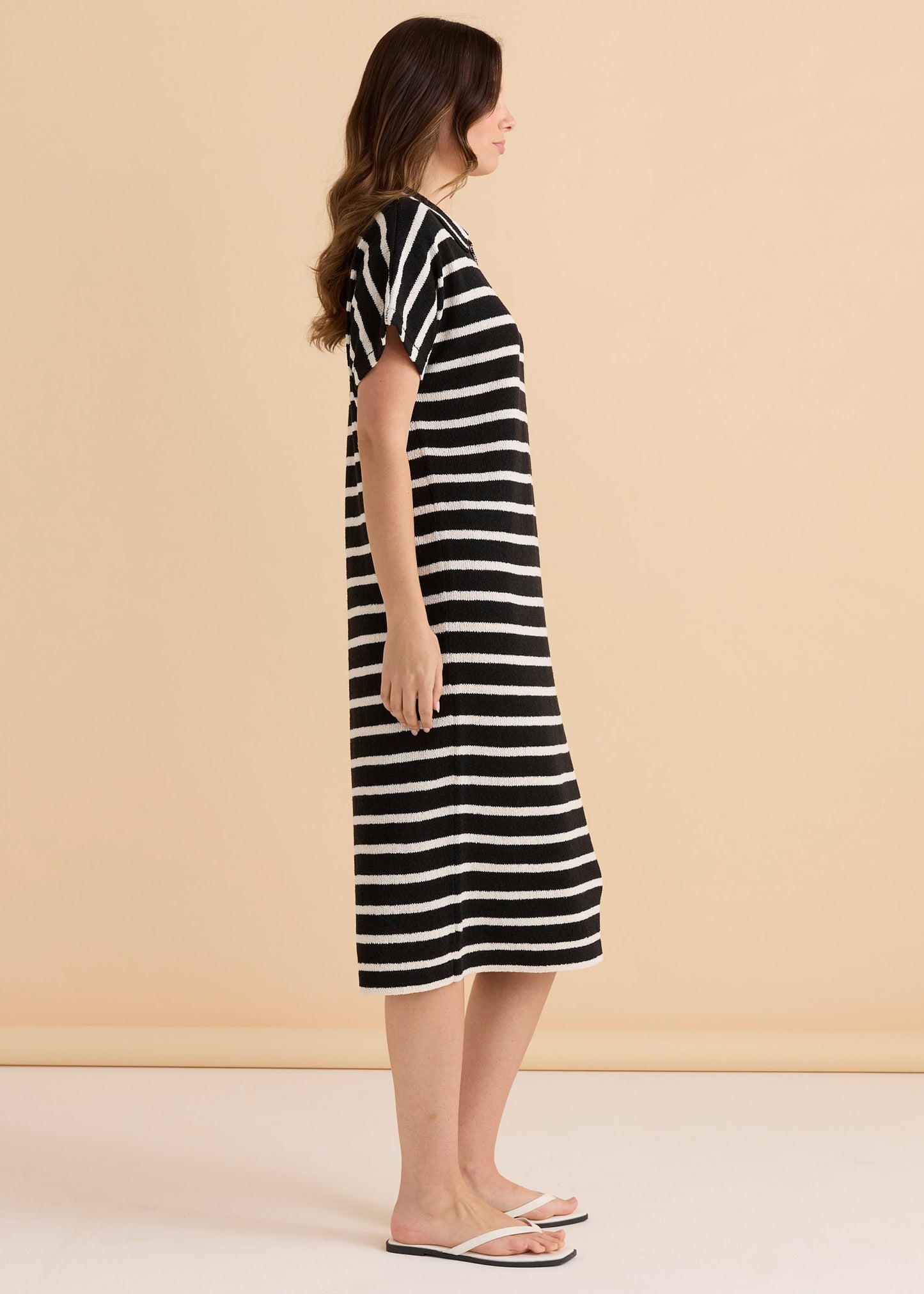 Bradford Knit Polo Dress by Betty Basics