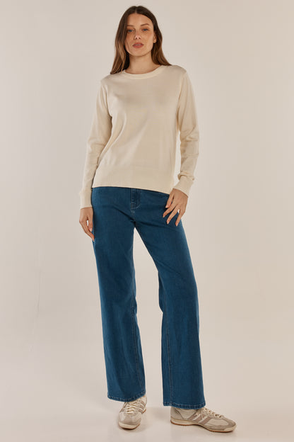 Louis Sweater Knit Cream