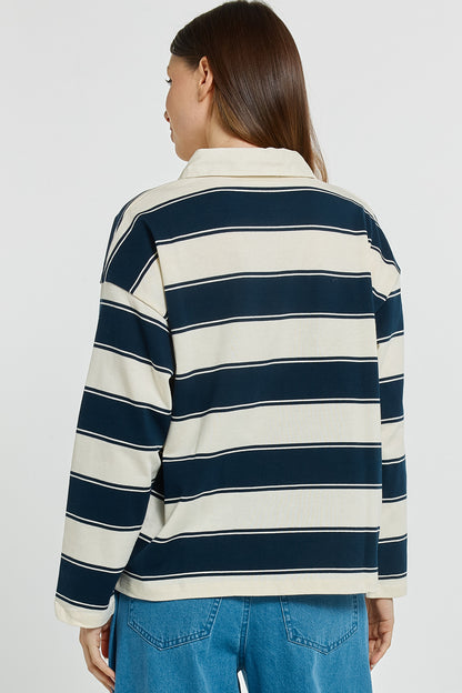 Roland Rugby Top Navy/Off White