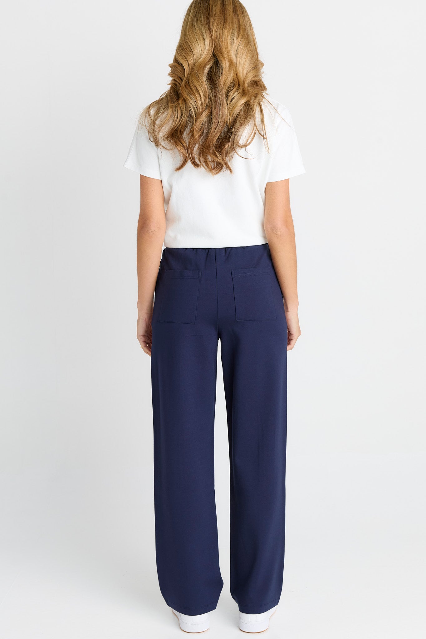Jamie Navy Love Heart Trackpant by Betty Basics