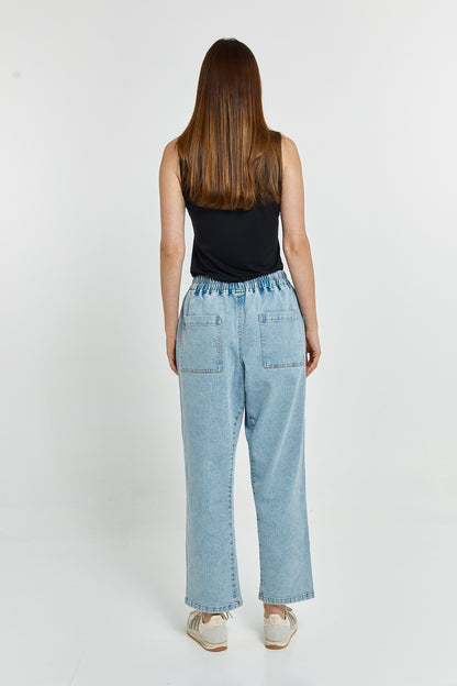 Quinn Stretch Jogger Light Blue
