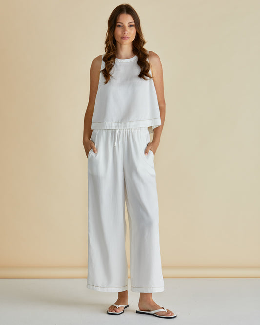 shop the copacaba white wide leg pant by betty basics at loloma living in tamborine mountain