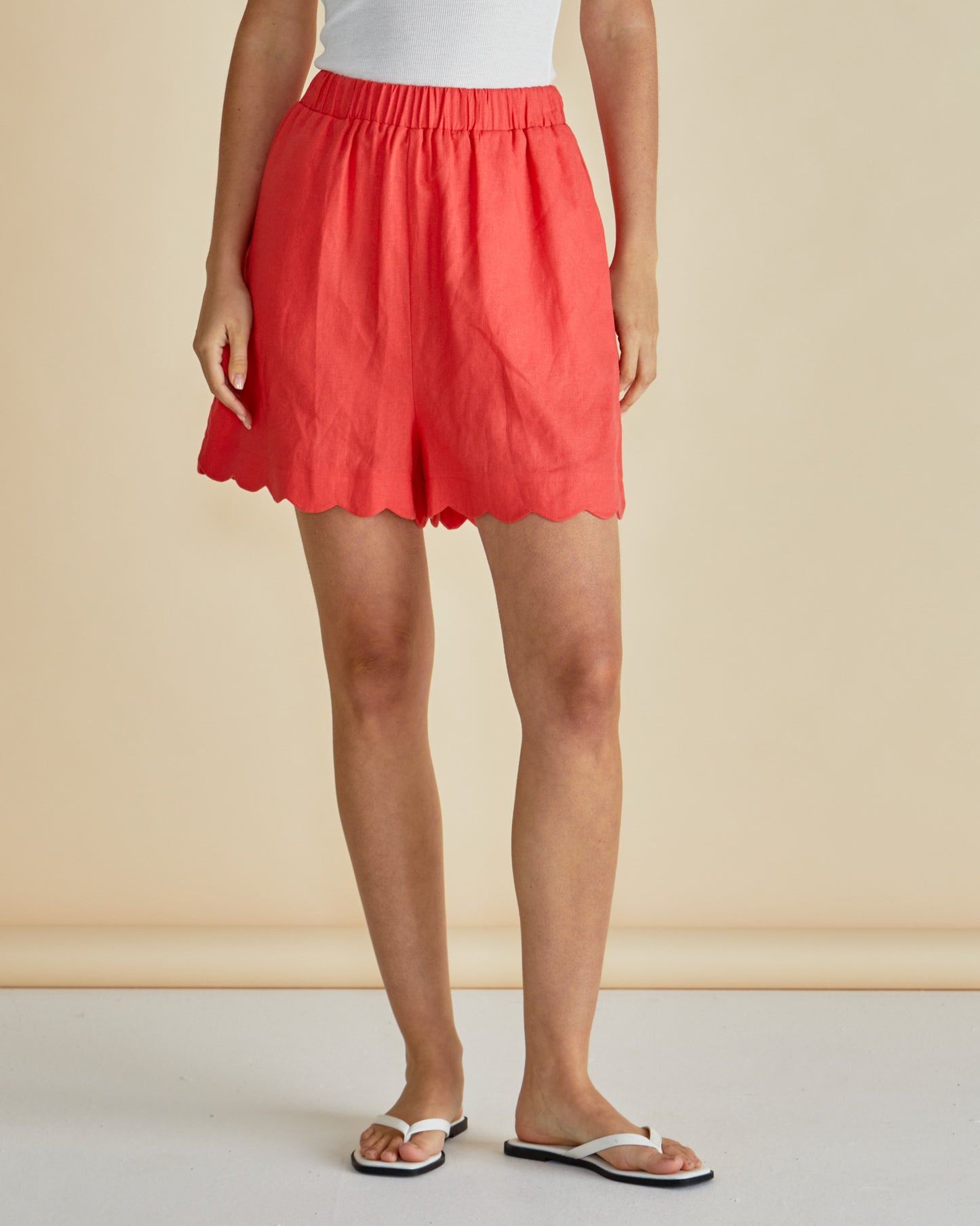 Betty Basics Seraphina Shorts Red from Loloma Living tamborine Mountain fast postage for seraphina shorts