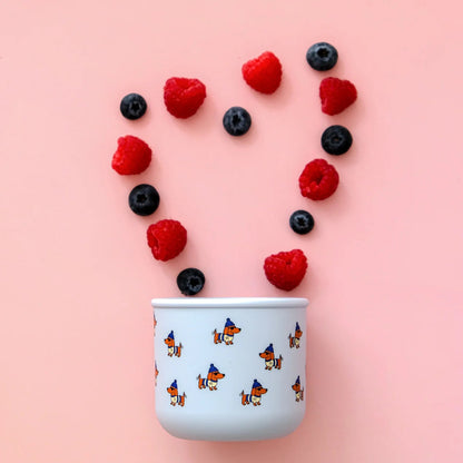 BBcino Reusable Snack Pot: Dagwood Dog Blue