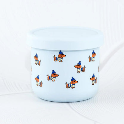 BBcino Reusable Snack Pot: Dagwood Dog Blue