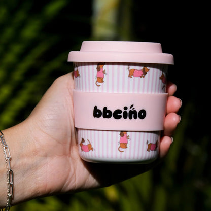 BBcino Reusable Cup: Midi DASH PINK (240mL)