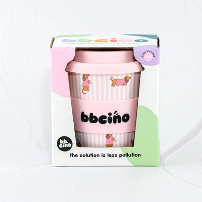 BBcino Reusable Cup: Midi DASH PINK (240mL)