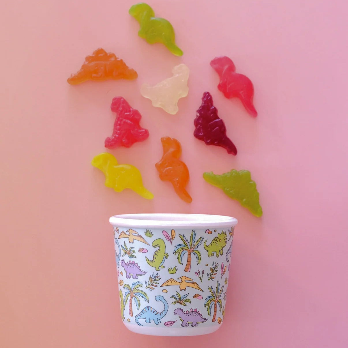 BBcino Reusable Snack Pot: Snack-a-Saurus Dino