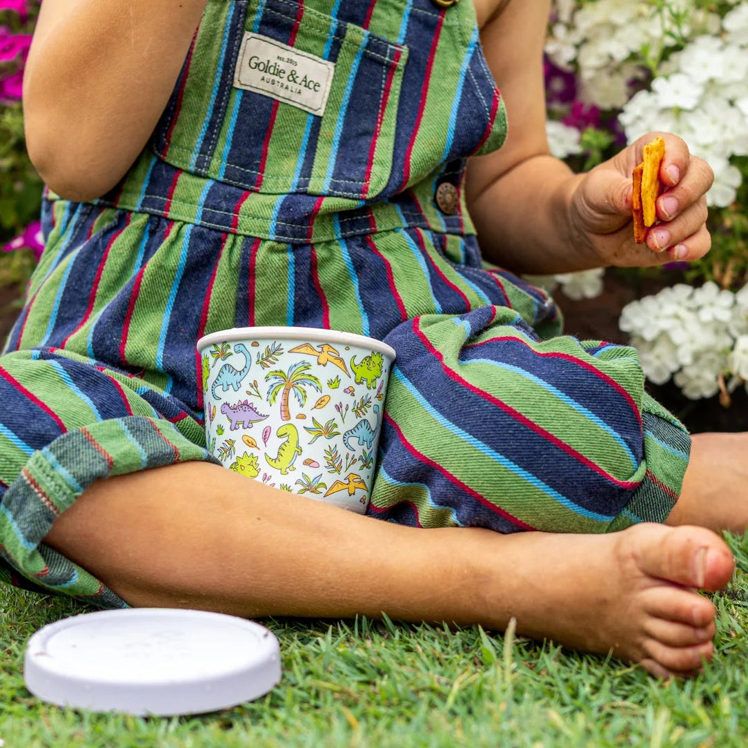 BBcino Reusable Snack Pot: Snack-a-Saurus Dino
