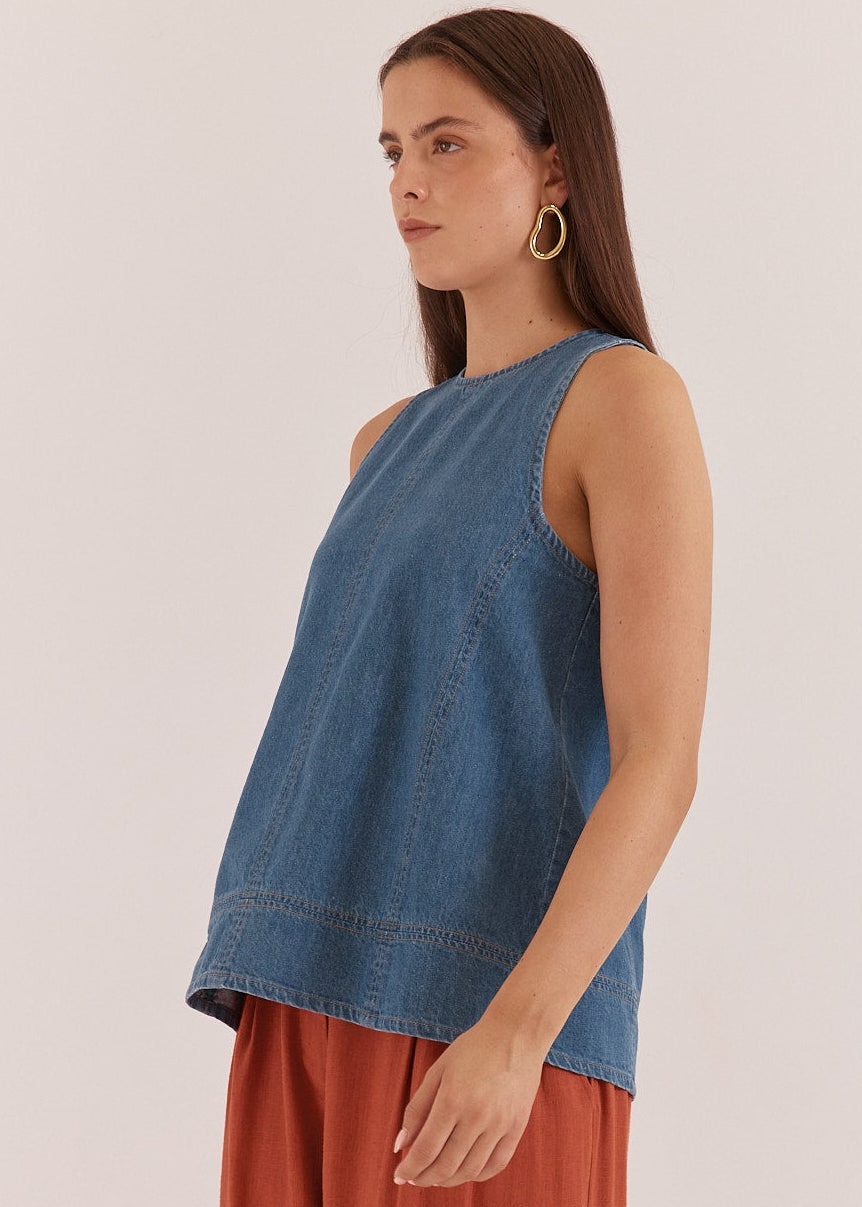 Loretta Denim Tunic by SASS