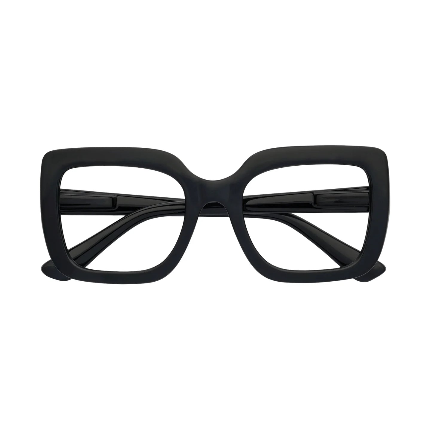 Aria Black Anti Blue Light Reading Glasses by Captivated Eyewear