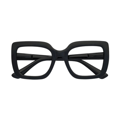 Aria Black Anti Blue Light Reading Glasses by Captivated Eyewear