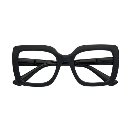 Aria Black Anti Blue Light Reading Glasses by Captivated Eyewear